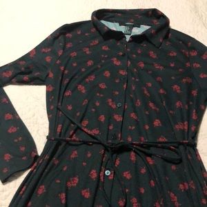 Long sleeve black dress